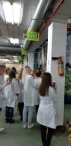 21.03.2019  Professor of the Department of PhMM Evtushenko E.N. and 4th year students of the 9th group of the specialty "Pharmacy" visited the automated warehouse of the pharmacy network "9-1-1"