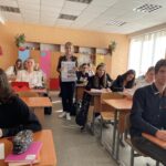 September 7, 2021 Assoc. prof. of Department of PhMM Bondarieva I.V. visited secondary school № 162 (8th grade)