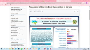 November 7-9, 2022  Employees of the PhMM department, prof. Oksana Tkachova and Assoc.prof. Olga Gerasimova took part in the International Conference of the International Society for Pharmacoeconomic Research - ISPOR Europe 2022, where three poster reports were presented
