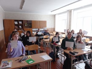 On November 18, 2022, Assoc. prof. Olga Rogulya visited the communal institution "Poltava General Education School of I-III degrees N26" with career guidance work